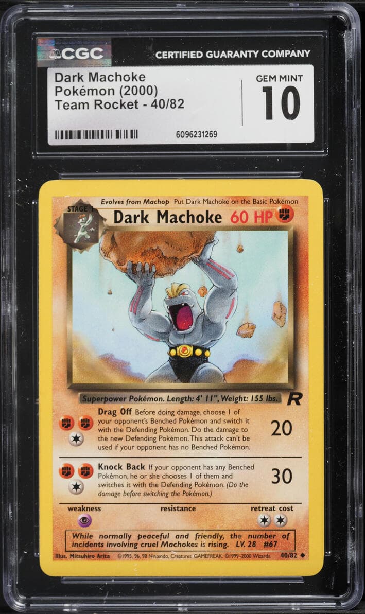 Pokemon Team Rocket Dark Machoke #40