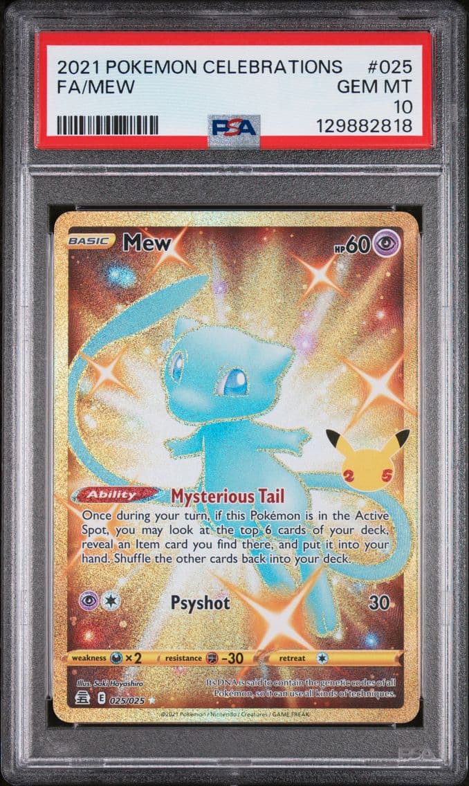 2021 #025 Full Art/Mew PSA 10 Ce