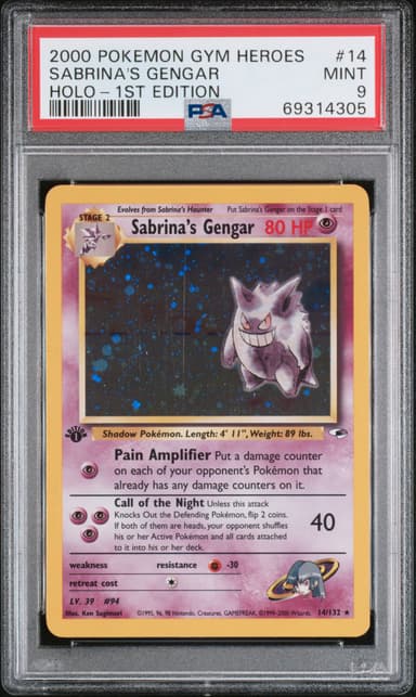 Sabrina's Gengar Holo-1st Edition