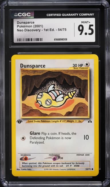 Pokemon Neo Discovery 1st Edition Dunsparce #54
