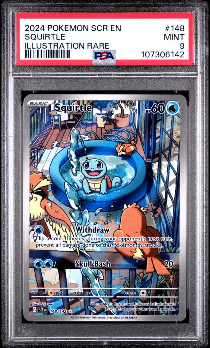 2024 #148/142 Squirtle PSA 9 Ste