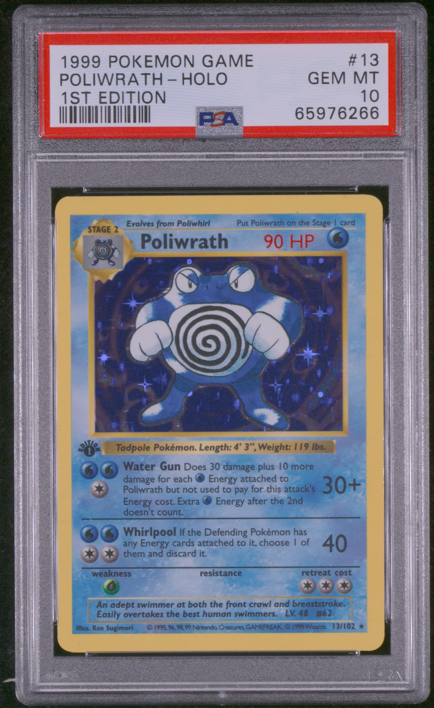Poliwrath-Holo 1st Edition