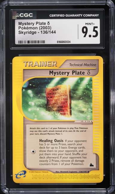 Pokemon Skyridge Mystery Plate #136