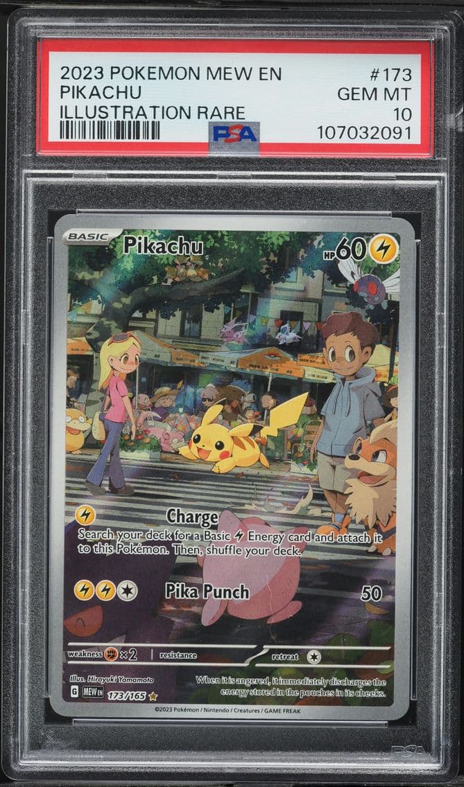 2023 #173 Pikachu PSA 10 Mew EN-