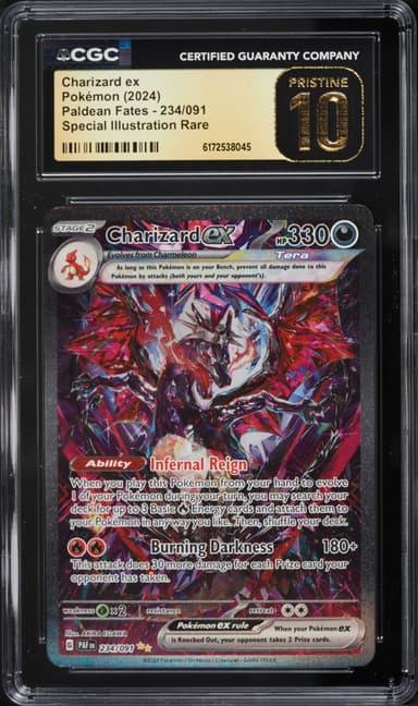Pokemon Scarlet & Violet Paldean Fates SIR Charizard Ex #234