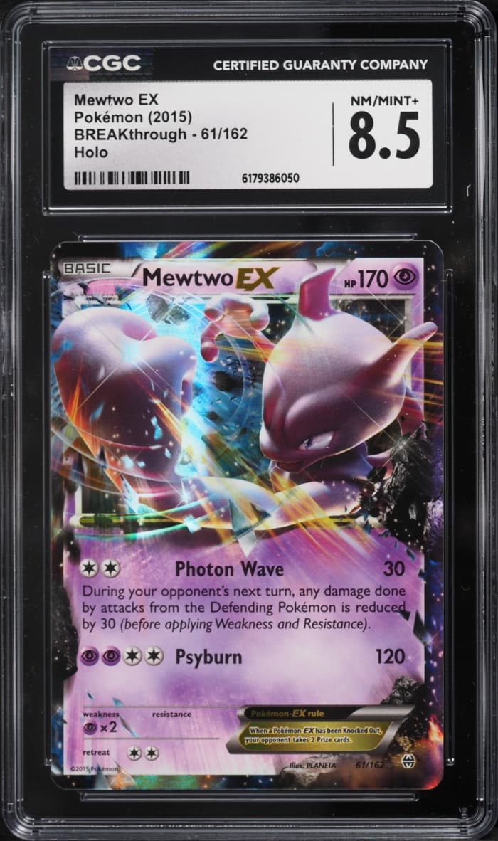 Pokemon XY BREAKthrough Holo Mewtwo EX #61