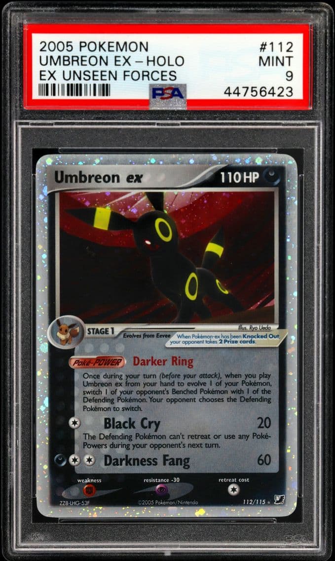 2005 #112 Umbreon EX-Holo PSA 9 