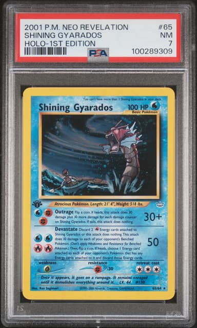 Shining Gyarados-Holo 1st Edition