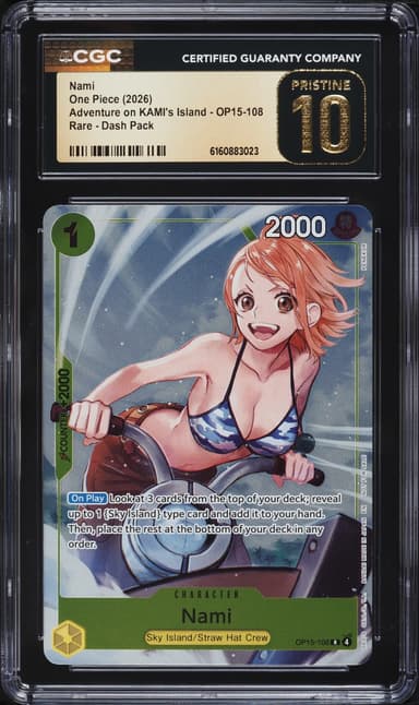 One Piece Adventure On KAMI's Island Dash Pack Nami #OP15-108