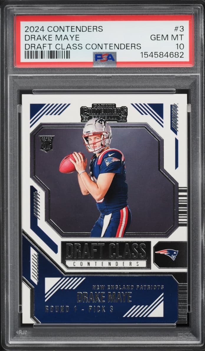Panini Contenders Draft Class Drake Maye ROOKIE #3