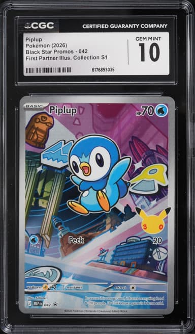 Pokemon Mega Evolution Promo First Partner Illustration S1 Full Art Piplup #42