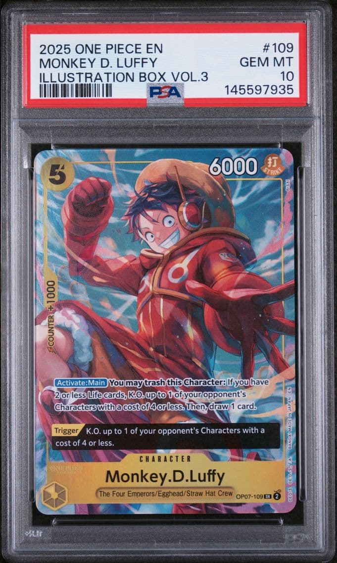 2025 #109 Monkey D. Luffy PSA 10