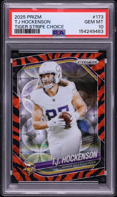 Panini Prizm Tiger Stripe Choice T.J. Hockenson #173