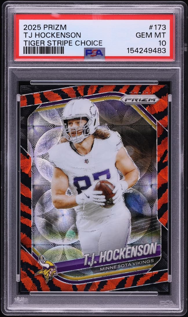 Panini Prizm Tiger Stripe Choice T.J. Hockenson #173