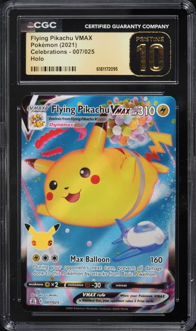 Pokemon Sword & Shield Celebrations Full Art Flying Pikachu VMAX #7