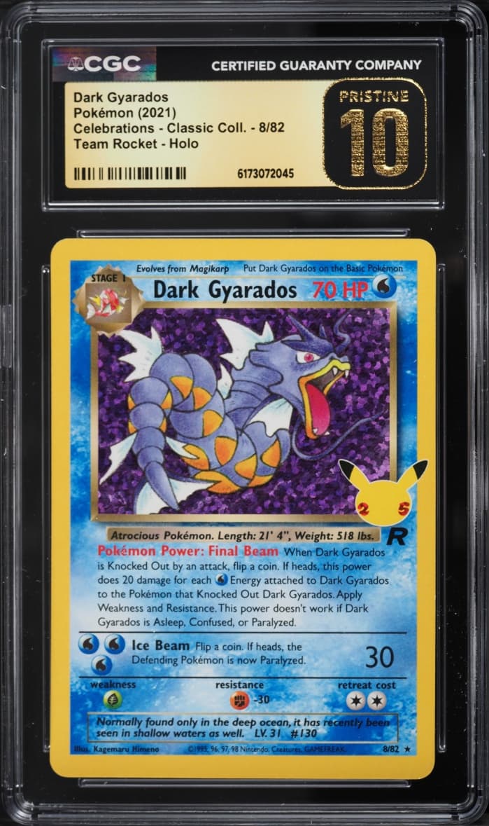 Pokemon SWSH Celebrations Classic Collection Holo Dark Gyarados #8