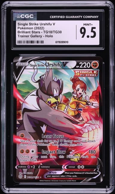 Pokemon Sword & Shield Brilliant Stars CHR Single Strike Urshifu V #TG18