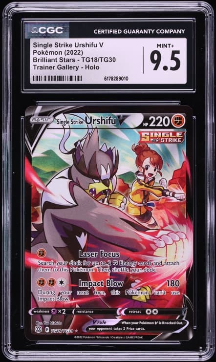 Pokemon Sword & Shield Brilliant Stars CHR Single Strike Urshifu V #TG18