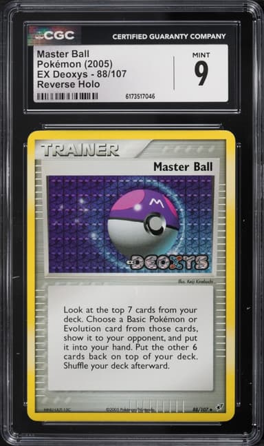 Pokemon EX Deoxys Reverse Holo Master Ball #88