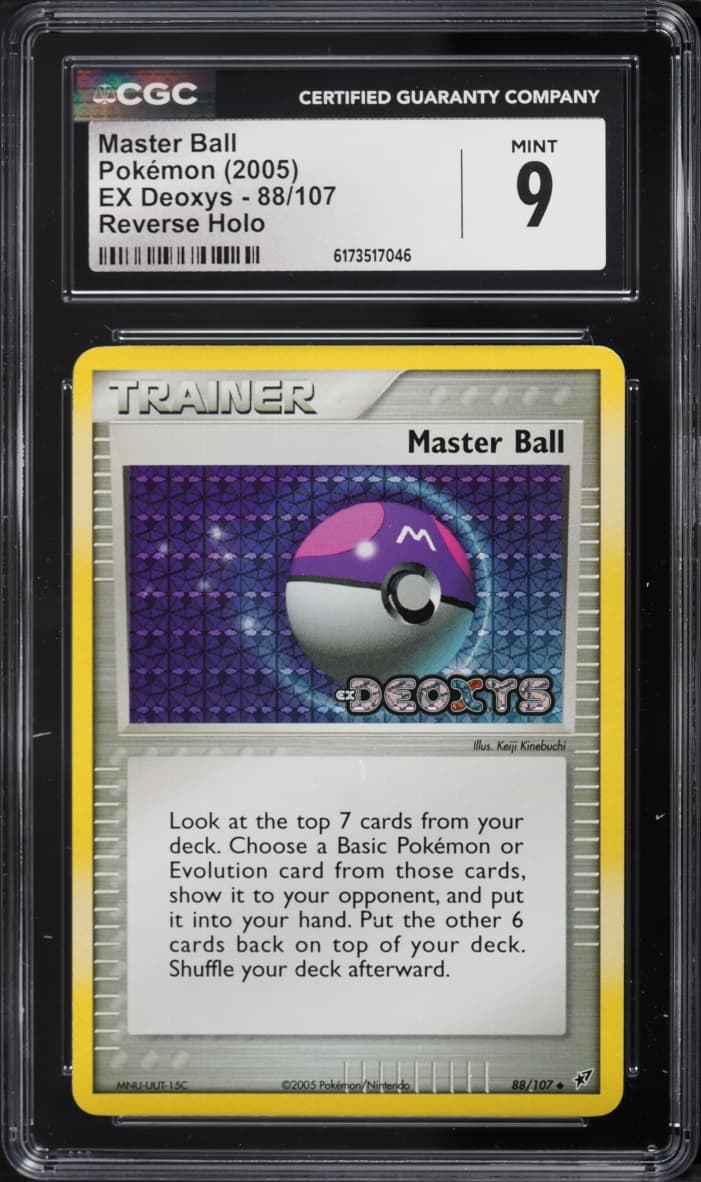 Pokemon EX Deoxys Reverse Holo Master Ball #88