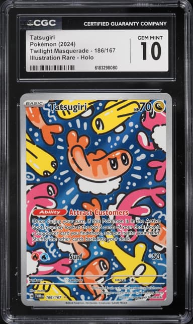 Pokemon Scarlet & Violet Twilight Masquerade IR Tatsugiri #186