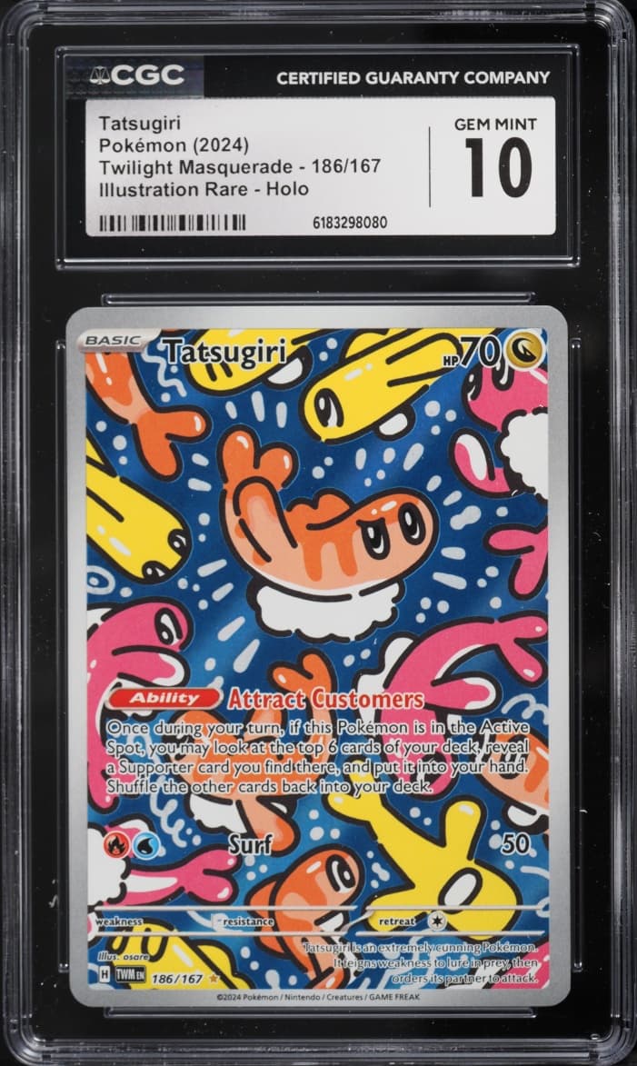 Pokemon Scarlet & Violet Twilight Masquerade IR Tatsugiri #186
