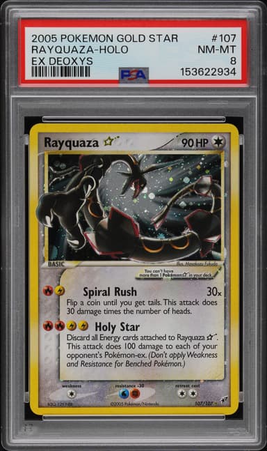 Rayquaza-Holo Gold Star