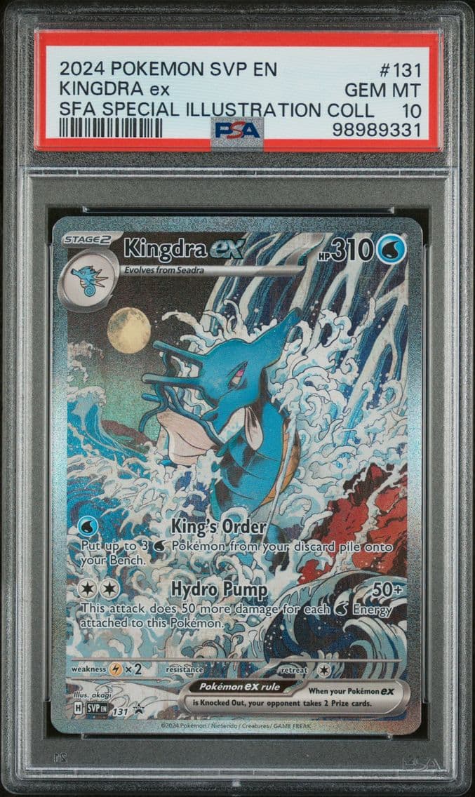 2024 #131 Kingdra EX PSA 10 Svp