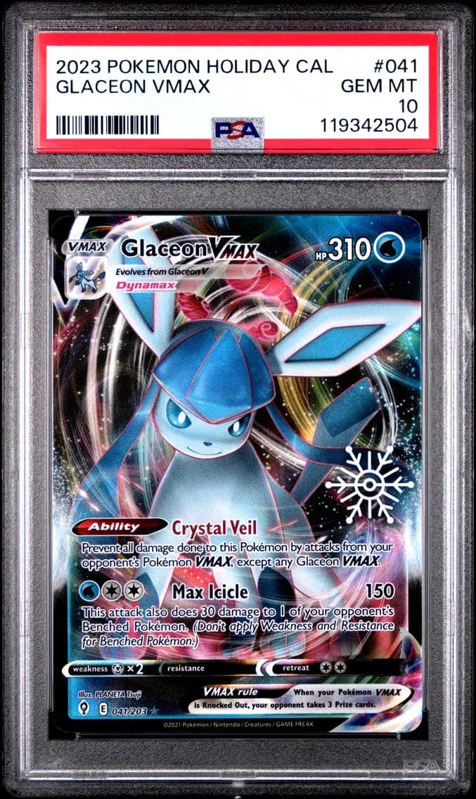 2023 #041 Glaceon Vmax PSA 10 Ho