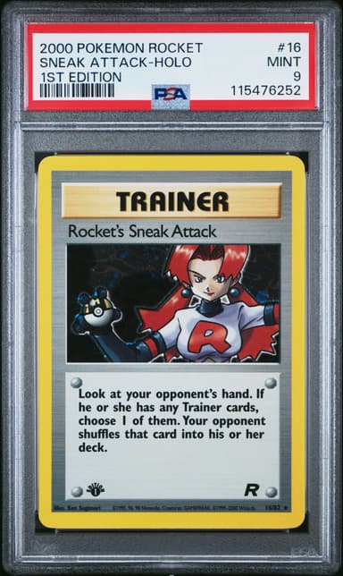 Rocket's Sneak Attack-Holo 1st Edition