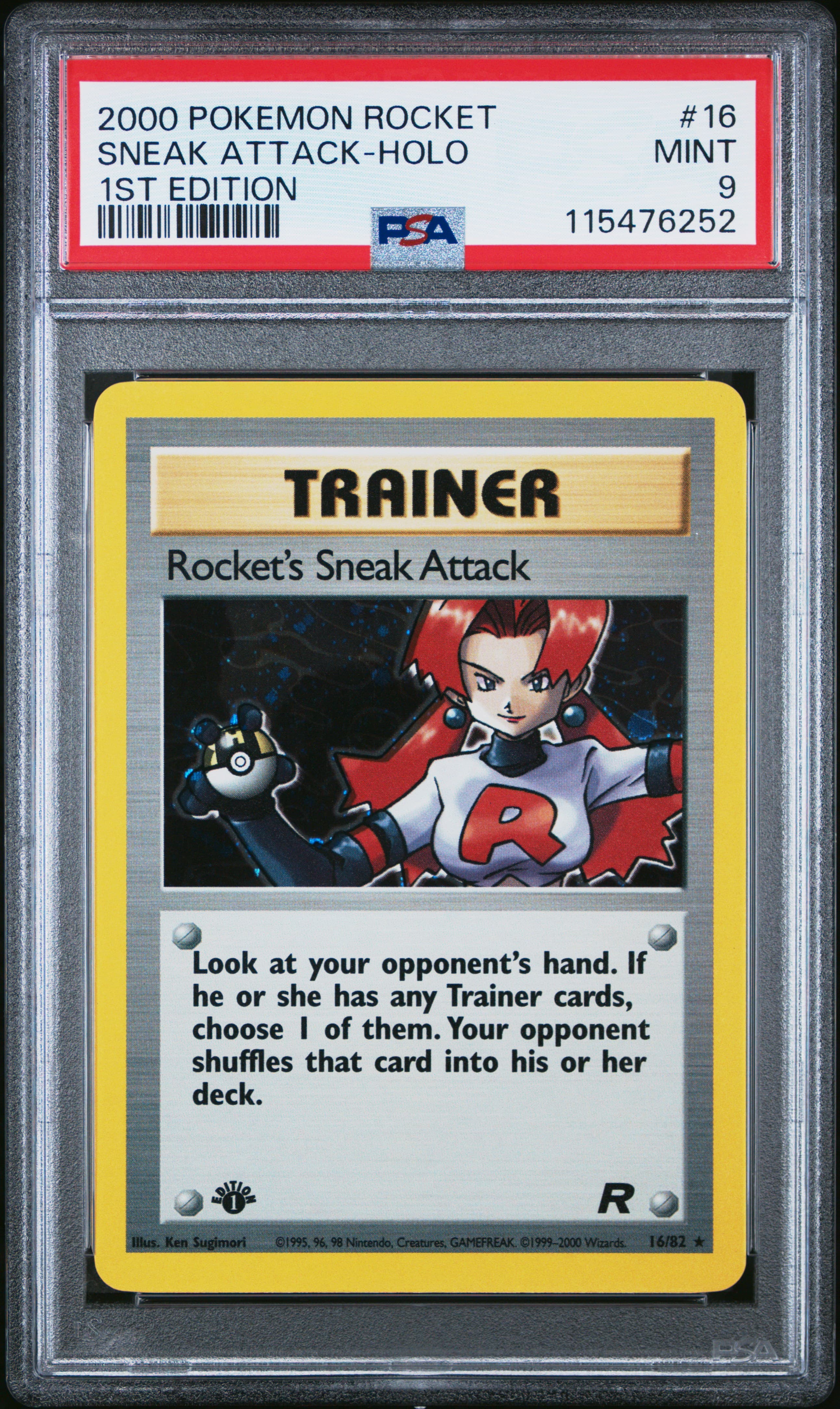 Rocket's Sneak Attack-Holo 1st Edition