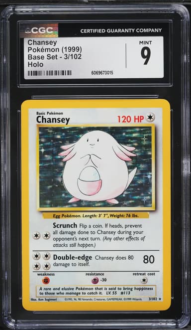 Pokemon Base Set Holo Chansey #3