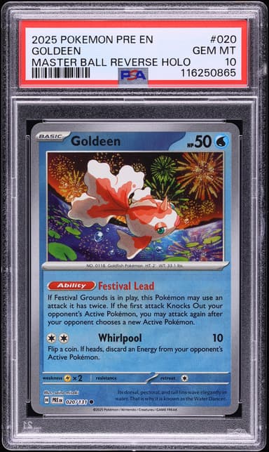 Goldeen Master Ball Reverse Holo