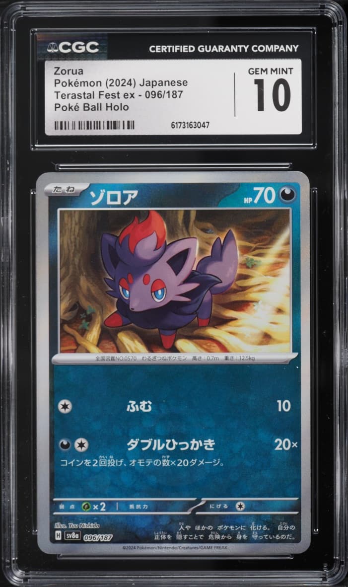 Pokemon Japanese SV Terastal Fest Ex Poke Ball Holo Zorua #96