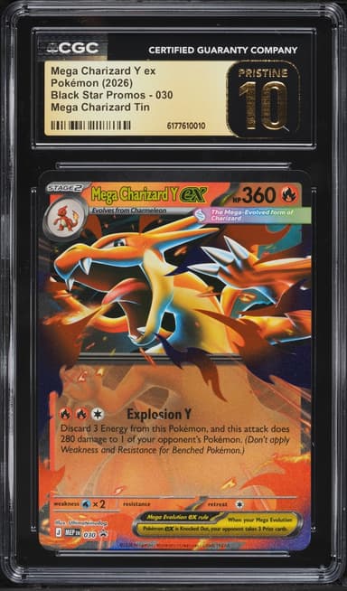 Pokemon Mega Evolution Black Star Promo Tin Mega Charizard Y Ex #30
