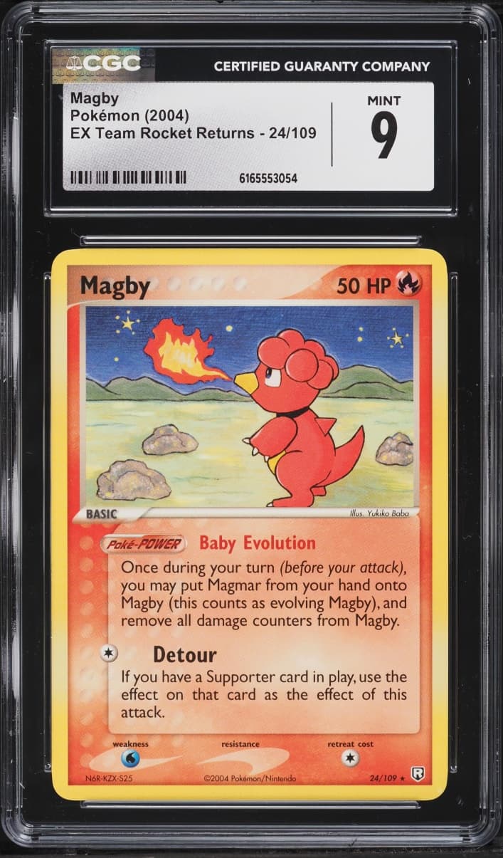 Pokemon EX Team Rocket Returns Magby #24