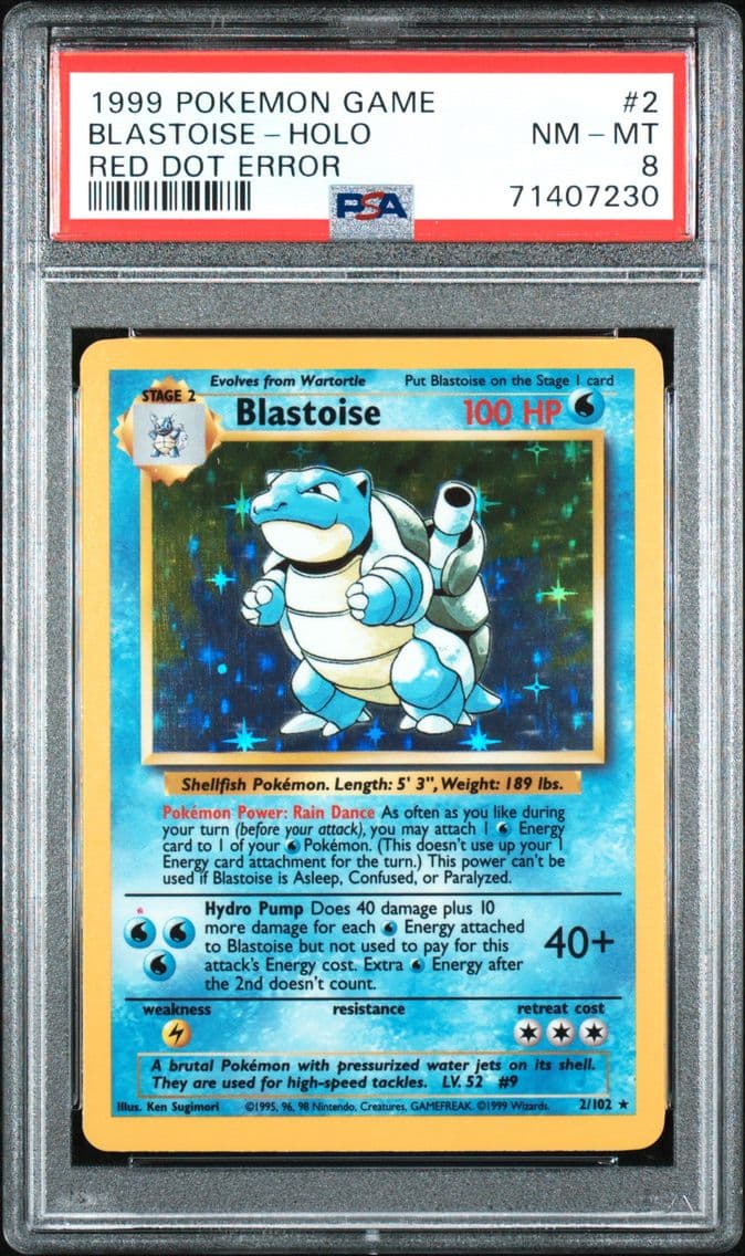 1999 #2 Blastoise-Holo PSA 8 Gam
