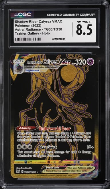 Pokemon Sword & Shield Astral Radiance Full Art Shadow Rider Calyrex VMAX #TG30