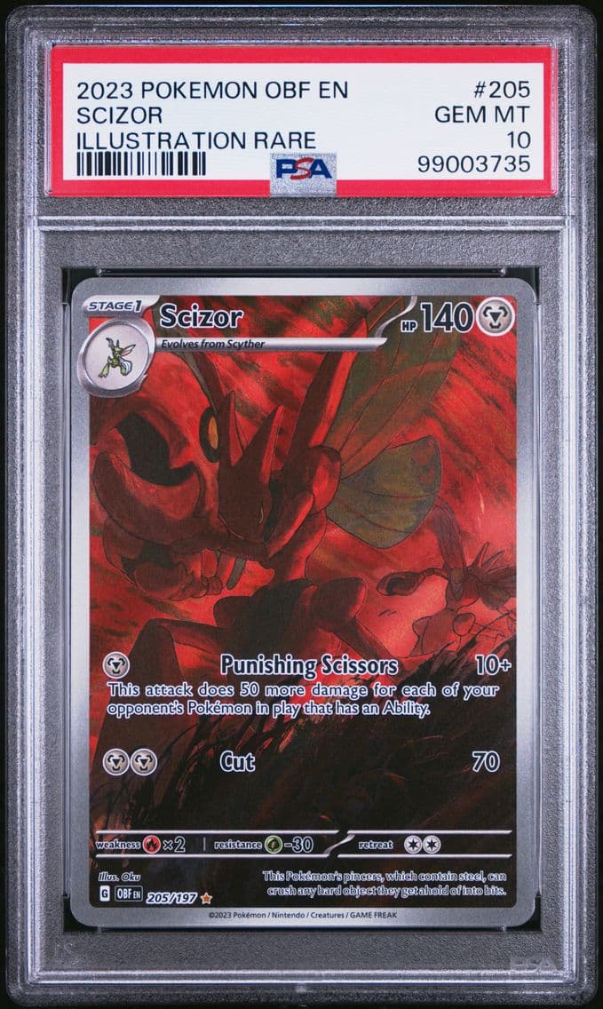 2023 #205 Scizor PSA 10 Obf EN-O
