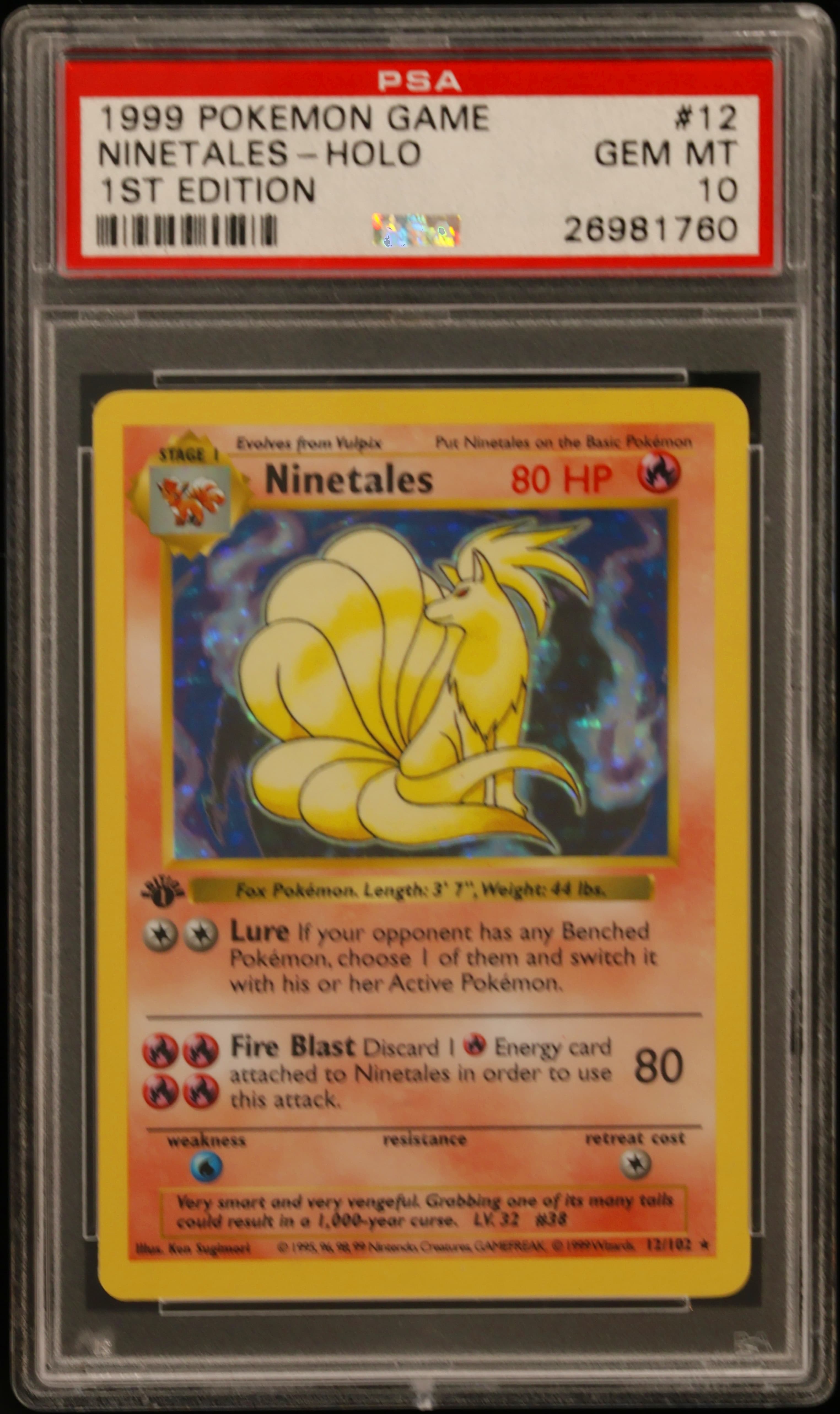 Ninetales-Holo 1st Edition
