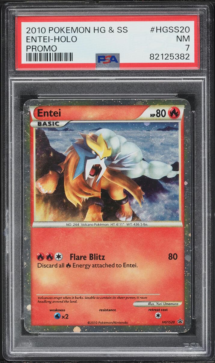 Pokemon HeartGold & SoulSilver Promo Holo Entei #HGSS20