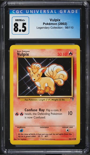 Pokemon Legendary Collection Vulpix #98