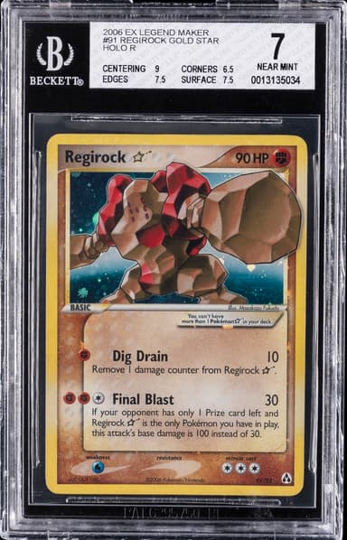Regirock-Holo Gold Star