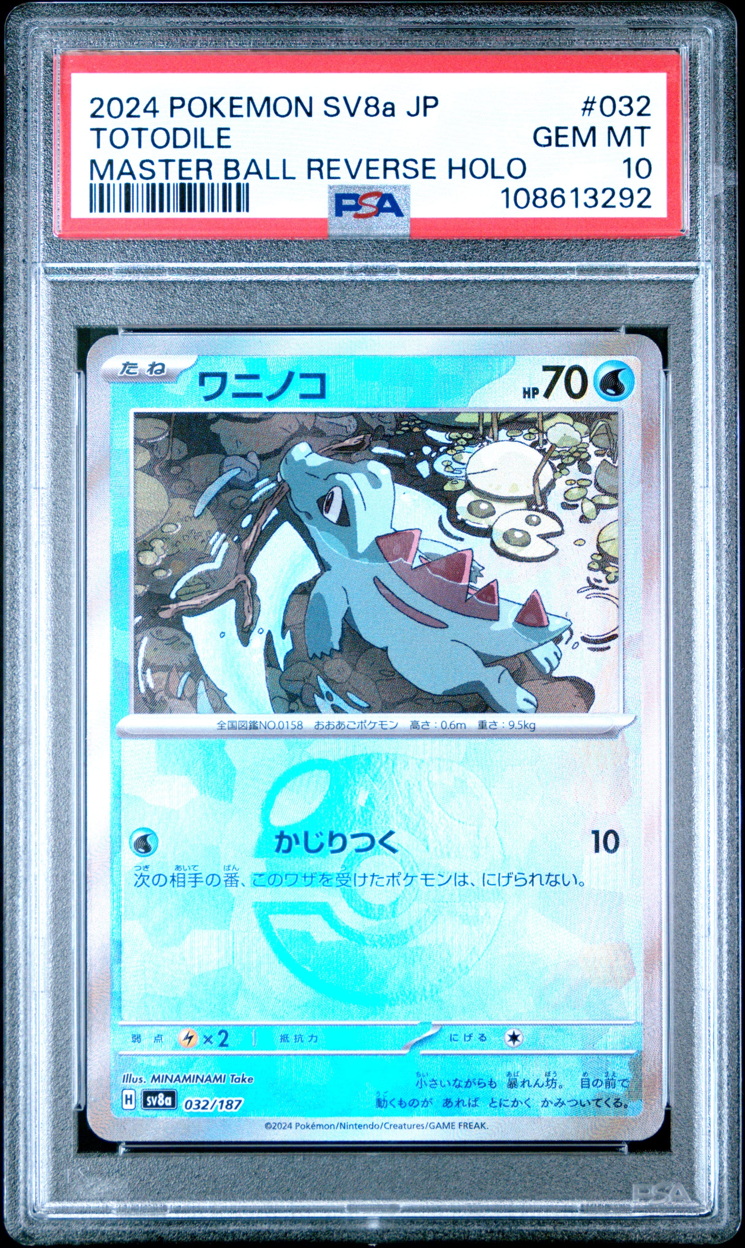 Totodile Master Ball Reverse Holo