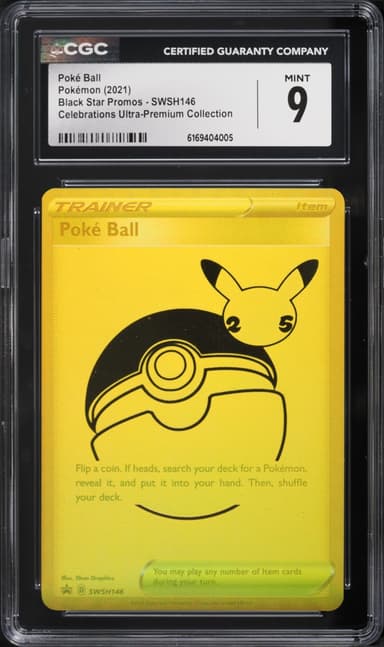Pokemon Sword & Shield Promo Celebrations UPC Full Art Poke Ball #146