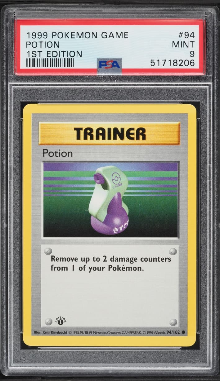 Pokemon Base Set Shadowless 1st Edition Potion #94