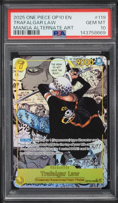One Piece Royal Blood  Alt Art Trafalgar Law #OP10-119