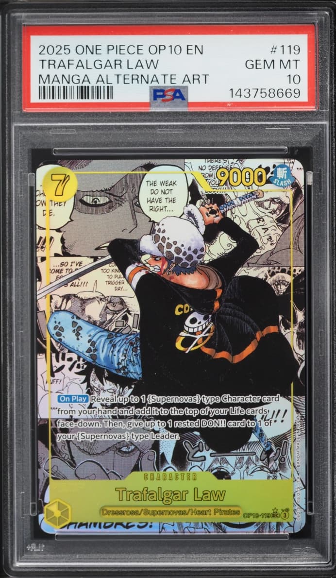 One Piece Royal Blood  Alt Art Trafalgar Law #OP10-119