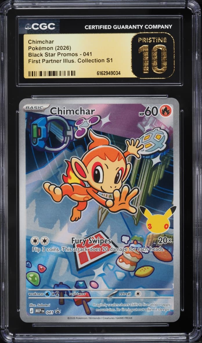 Pokemon Mega Evolution Promo First Partner Illustration Full Art Chimchar