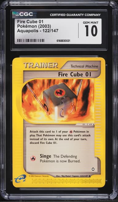 Pokemon Aquapolis Fire Cube 01 #122